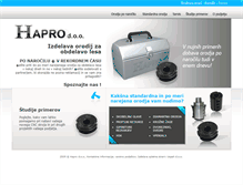 Tablet Screenshot of hapro.si